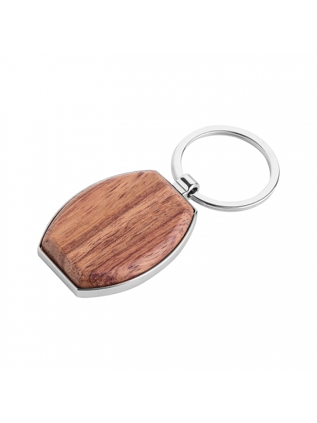 Portachiavi in legno personalizzato Oval Wood